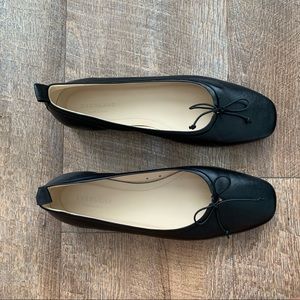 Everlane Black Leather Ballet Slippers SZ 11